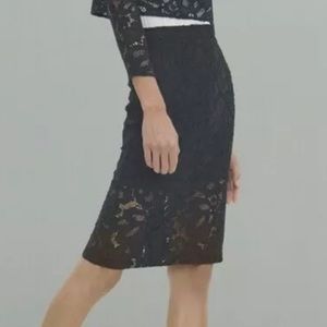 Alexis Black Lace "Cesar" Pencil Skirt, size small